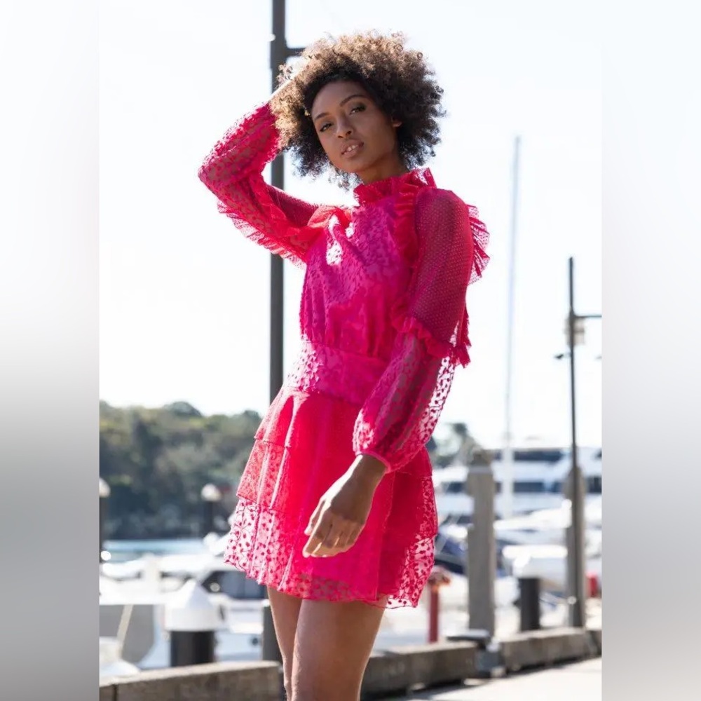 Fuchsia Delight Mini Dress XS, pristine condition, wore once